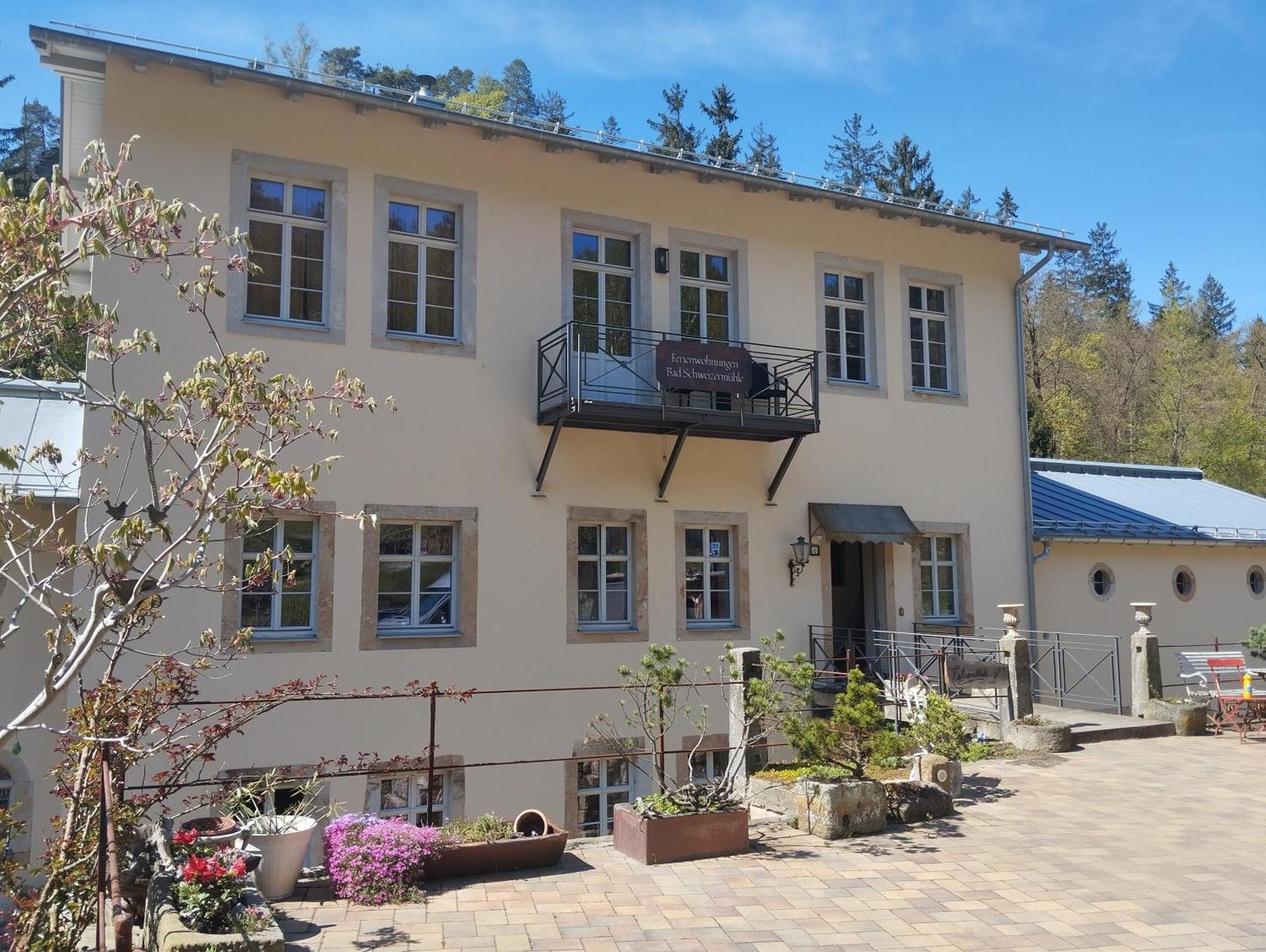 Ferienwohnung Parkblick Im Badehaus Rosenthal-Bielatal Екстер'єр фото